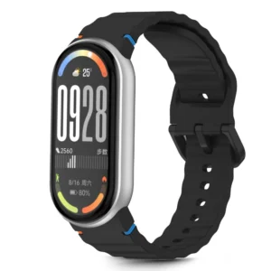 Tech-Protect Silicone Sport Strap for Xiaomi Smart Band 8 / 9 / 10 / NFC - Blackeng