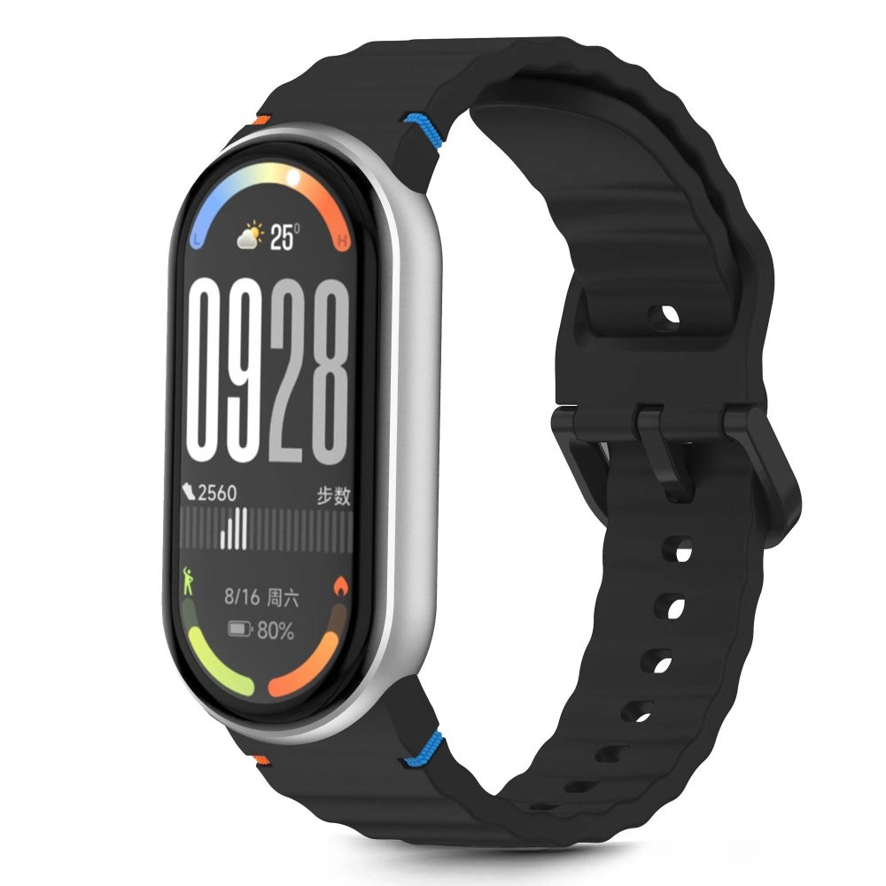 Tech-Protect Silicone Sport Strap for Xiaomi Smart Band 8 / 9 / 10 / NFC - Blackeng