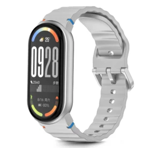 Tech-Protect Silicone Sport Strap for Xiaomi Smart Band 8 / 9 / 10 / NFC - Grayeng