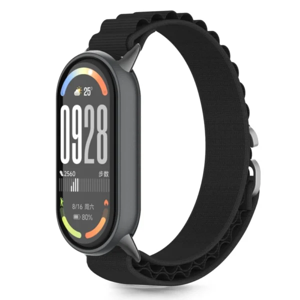 Tech-Protect Nylon Pro Strap for Xiaomi Smart Band 8 / 9 / 10 / NFC - Blackeng