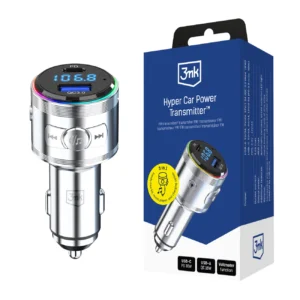 Transmitter 3in1 48W QC PD PPS USB-C USB-A 3mk Hyper Car Power Transmittereng