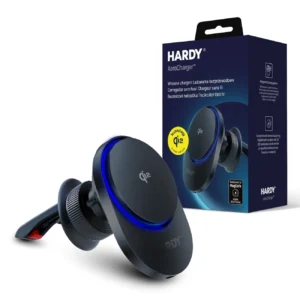 3mk Hardy AeroCharger Car Phone Holder with MagSafe 15W MPP Qi2 Inductive Charger - Blackeng