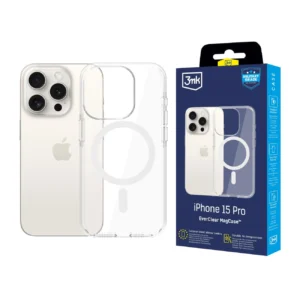 3mk EverClear MagCase for Apple iPhone 15 Pro - Transparenteng
