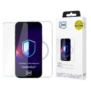 3mk ComfortDuo Clear MagCase protective set case + glass for iPhone 16 Plus - transparenteng