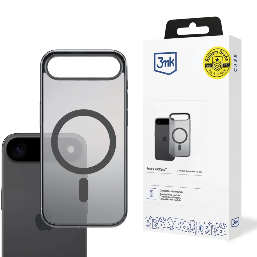 3mk Frosty MagCase for iPhone 17 Air - Blackeng