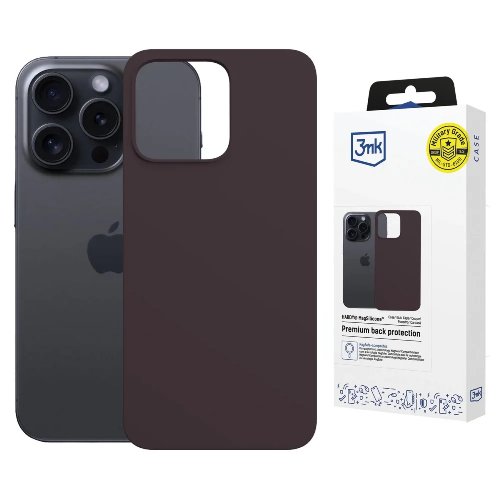 3mk Hardy MagSilicone Case for iPhone 14 Pro Max - Purpleeng
