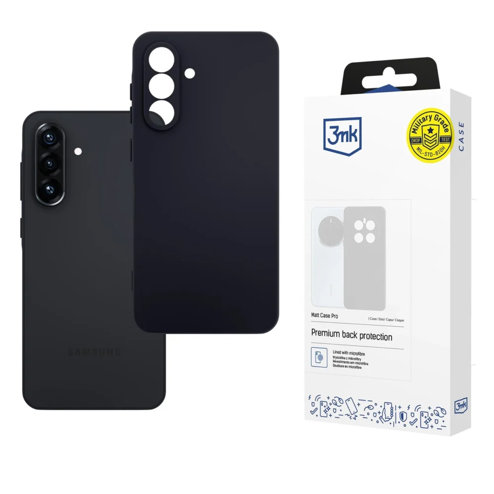 3mk Matt Case Pro for Samsung Galaxy A36 - matte blackeng