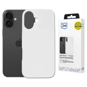 3mk Hardy MagSilicone Case for Apple iPhone 16 - Whiteeng
