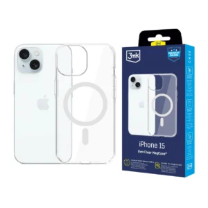 3mk EverClear MagCase for Apple iPhone 15 - transparenteng