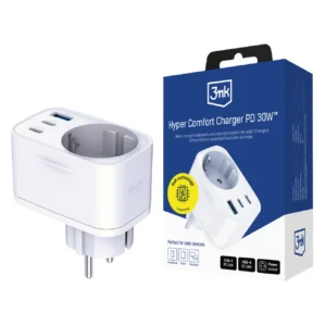 3mk Hyper Comfort Charger GaN PD 30W™ - Whiteeng
