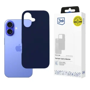 3mk Silicone Case for iPhone 16 Plus - navy blueeng