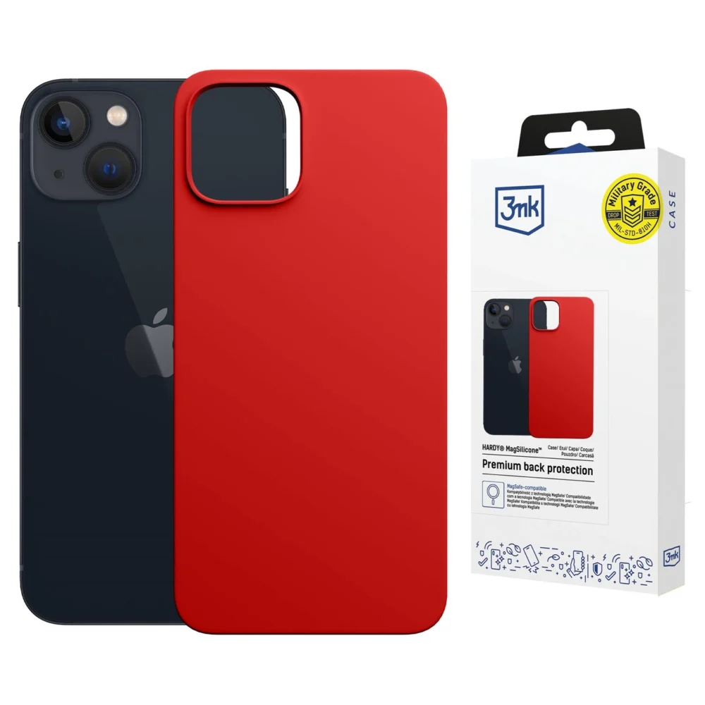 3mk Hardy MagSilicone Case for Apple iPhone 14 Plus - Redeng
