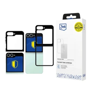 3mk Satin Armor Case+ for Samsung Galaxy Z Flip 6 / 7 FE - Transparent Blackeng