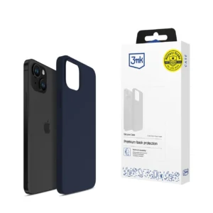 3mk Silicone Case for iPhone 15 - navy blueeng