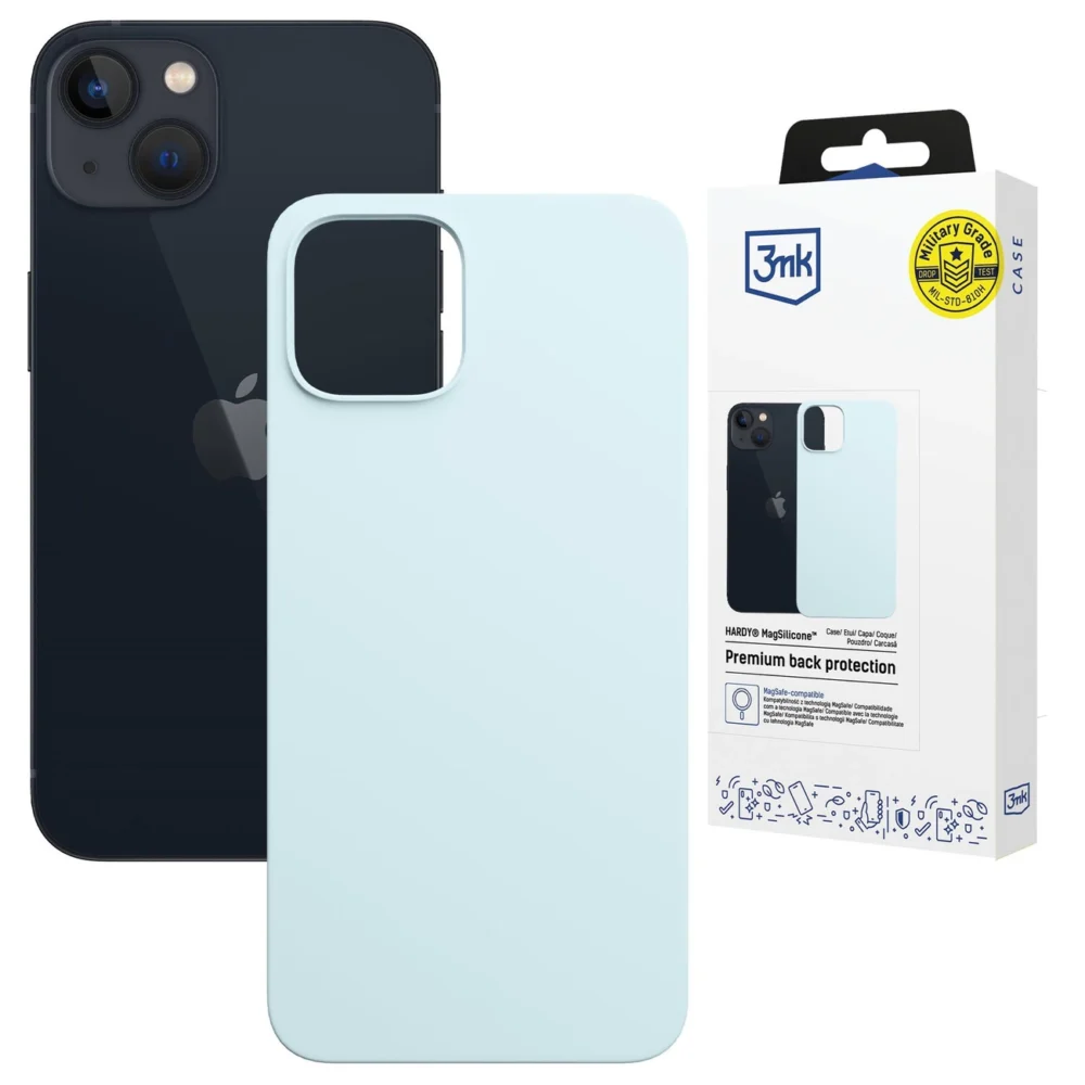3mk Hardy MagSilicone Case for Apple iPhone 15 Plus - Blueeng