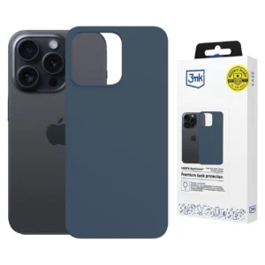 3mk Hardy MagSilicone Case for Apple iPhone 15 Pro - Navy Blueeng