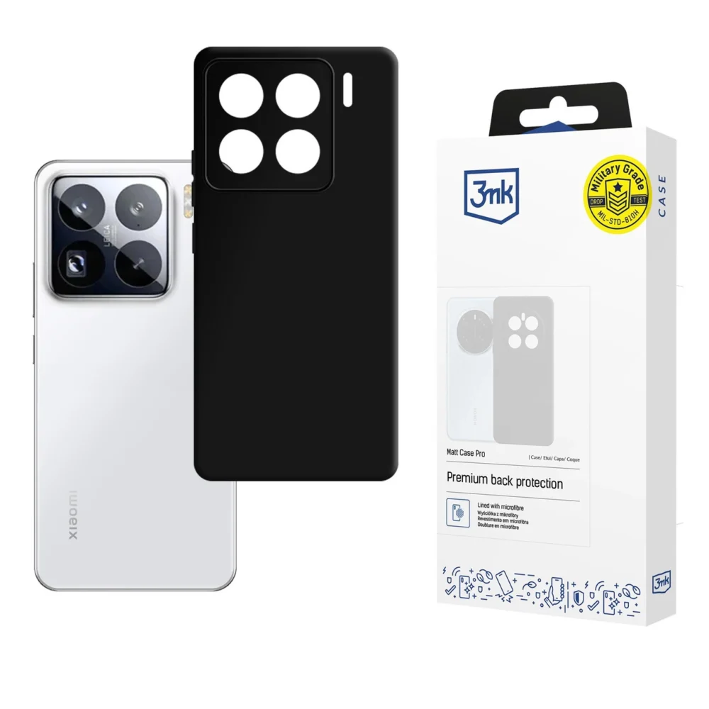 3mk Matt Case Pro for Xiaomi 15 Pro - matte blackeng