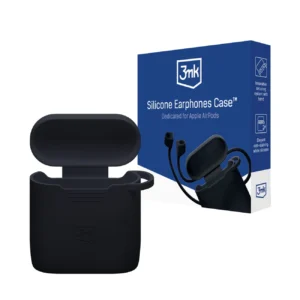 3mk Silicone AirPods Case for Apple AirPods 2 - Blackeng