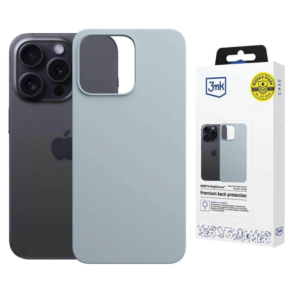 3mk Hardy MagSilicone Case for Apple iPhone 13 Pro Max - Blueeng