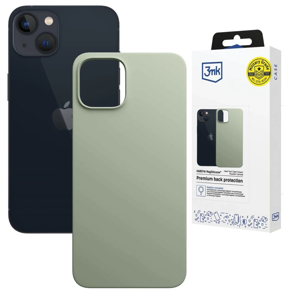 3mk Hardy MagSilicone Case for Apple iPhone 15 Plus - Greeneng