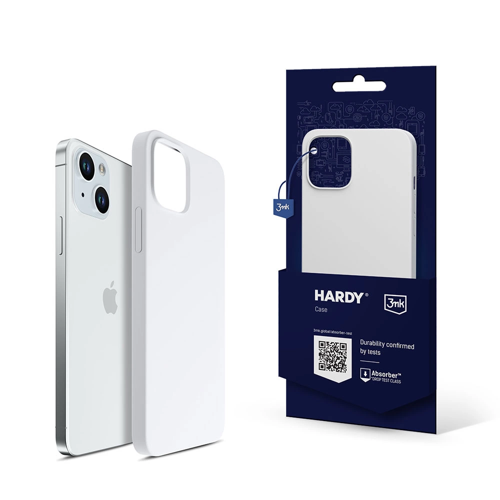 3mk Hardy Silicone MagCase for iPhone 15 Plus - Whiteeng