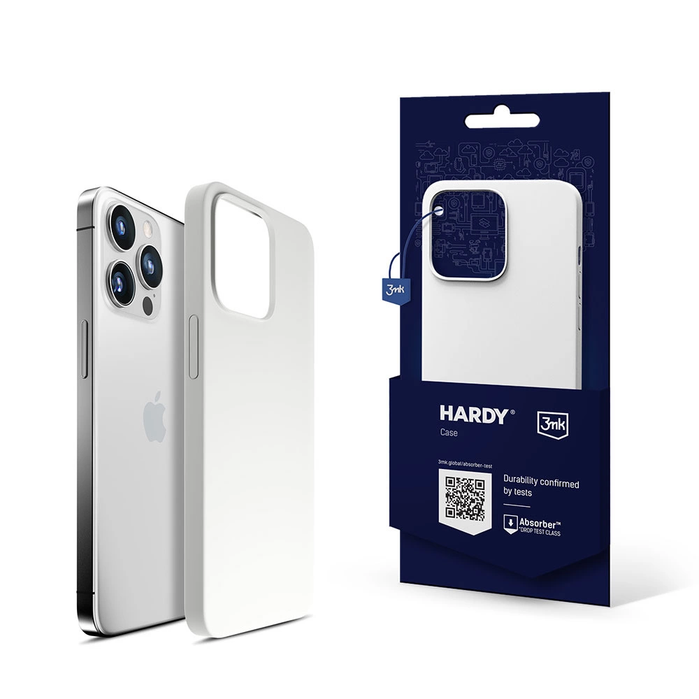 3mk Hardy Silicone MagCase for iPhone 14 Pro - Whiteeng