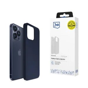 3mk Silicone Case for iPhone 15 Pro - Navy Blueeng