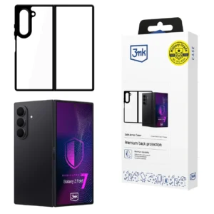 3mk Satin Armor Case+ for Samsung Galaxy Z Fold 7 - Transparent Blackeng