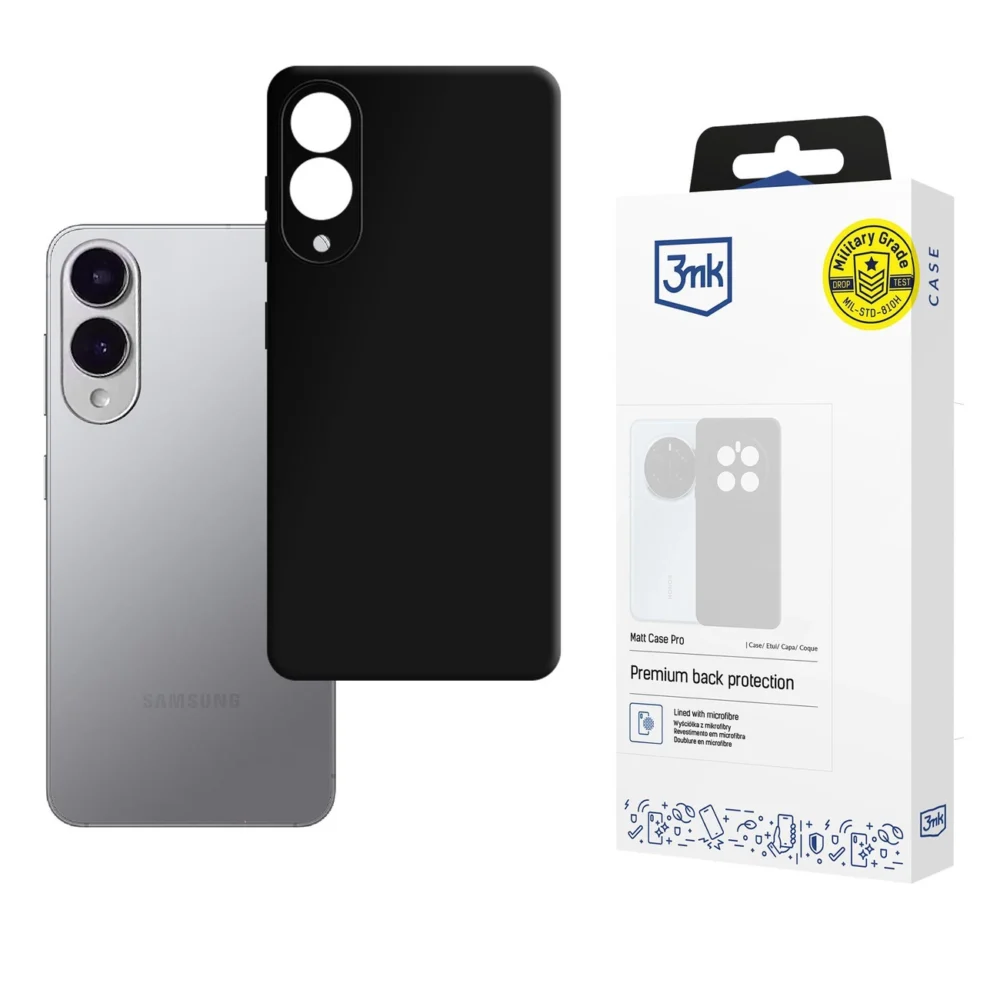3mk Matt Case Pro for Samsung Galaxy S25 Edge - Matte Blackeng