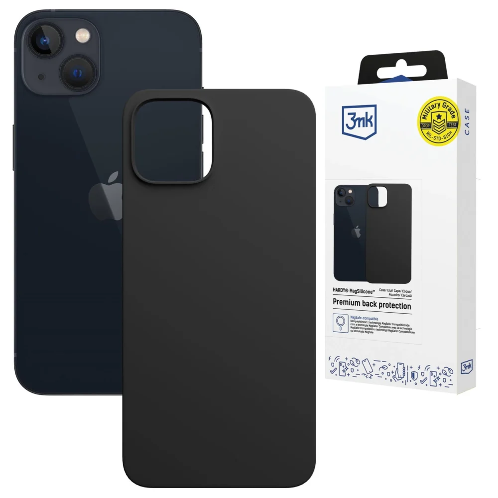 3mk Hardy MagSilicone Case for Apple iPhone 15 Plus - Grayeng