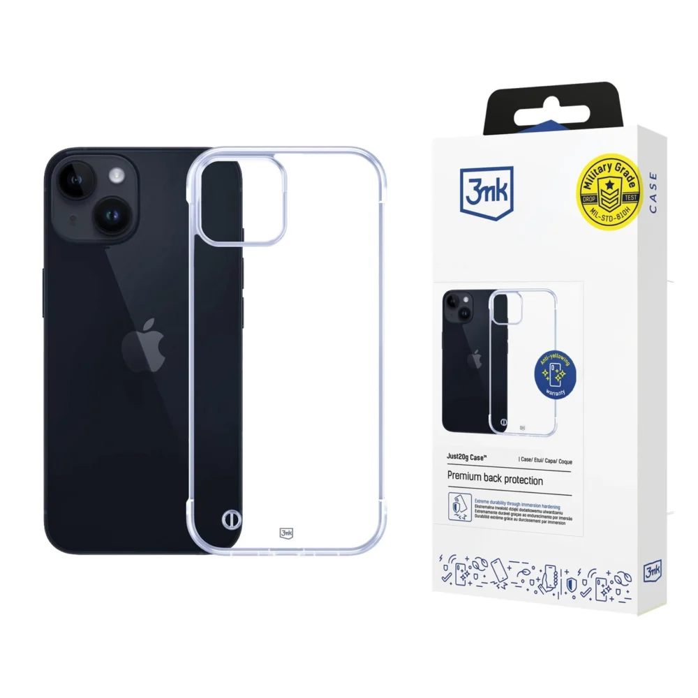 3mk Just20g Clear Case for Apple iPhone 15 - transparenteng