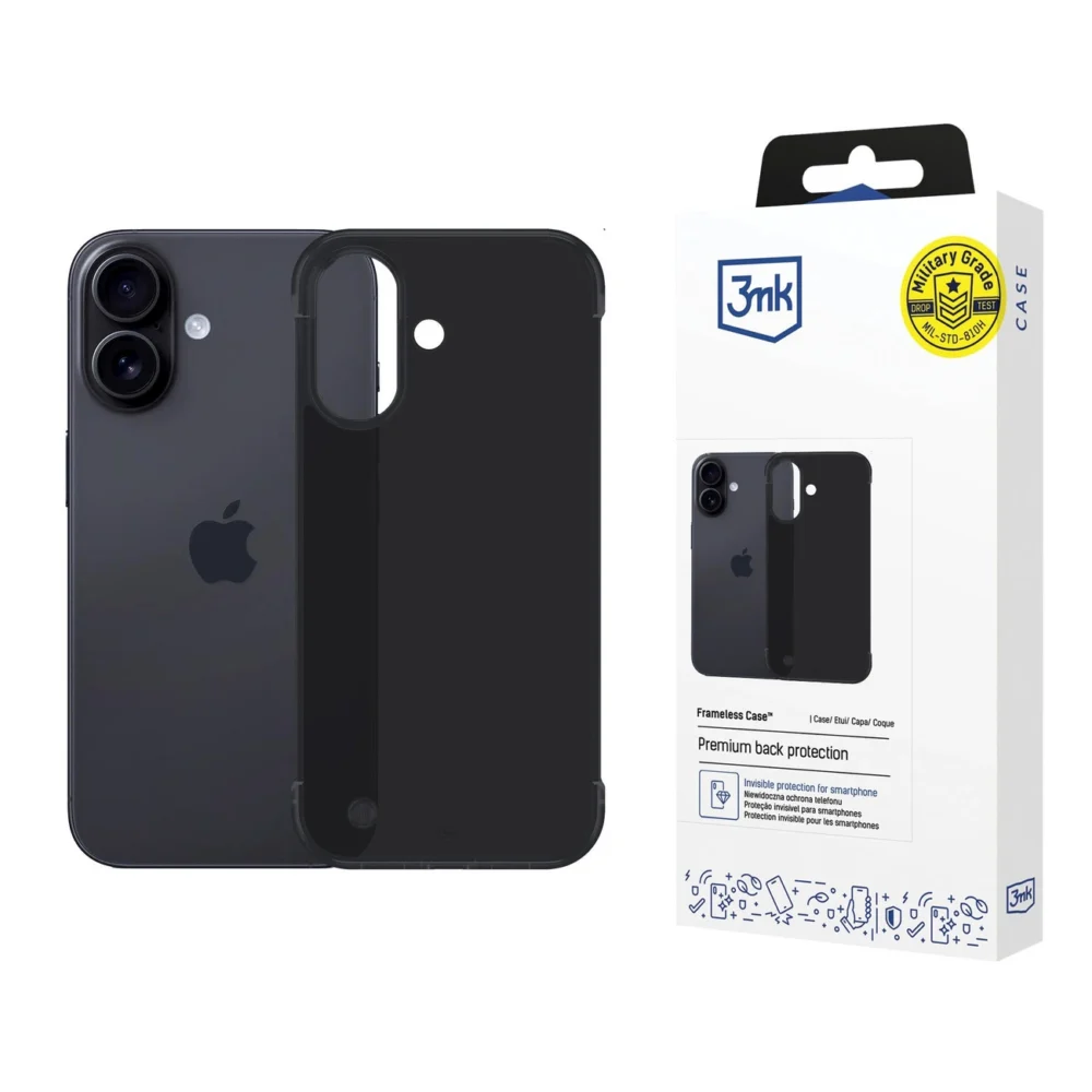 3mk Just20g Matt Case for Apple iPhone 17 - Matte Blackeng