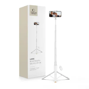 Selfie Stick Tech-Protect L09S with Tripod - Whiteeng