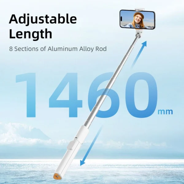 Selfie Stick Tech-Protect L09S with Tripod - Whiteeng