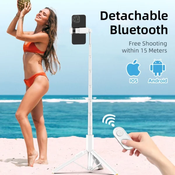 Selfie Stick Tech-Protect L09S with Tripod - Whiteeng