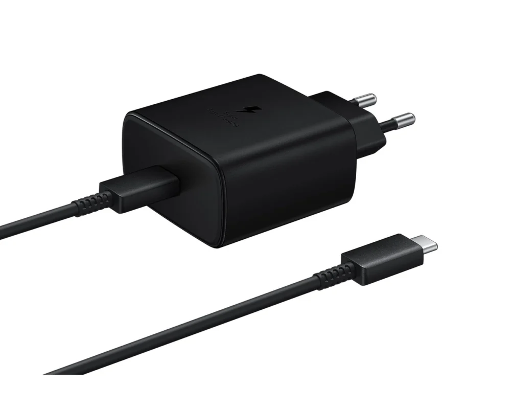 Samsung EP-TA845EWE 45W Wall Charger with USB-C Cable Samsung EP-DW767JWE 45W 1.8m (OOB Bulk - Replacement Packaging) - Blackeng