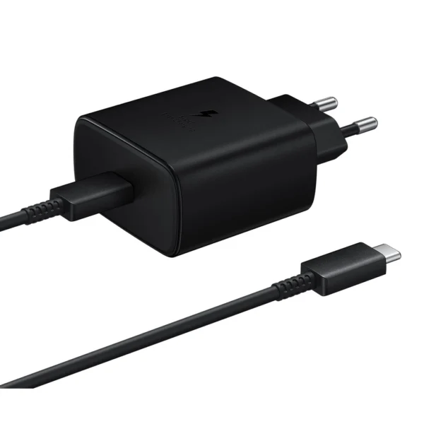 Samsung EP-TA845EWE 45W Wall Charger with USB-C Cable Samsung EP-DW767JWE 45W 1.8m (OOB Bulk - Replacement Packaging) - Blackeng