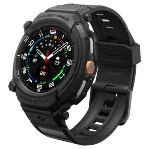 Spigen Rugged Armor Pro Strap for Samsung Galaxy Watch 8 Classic 46mm - Matte Blackeng