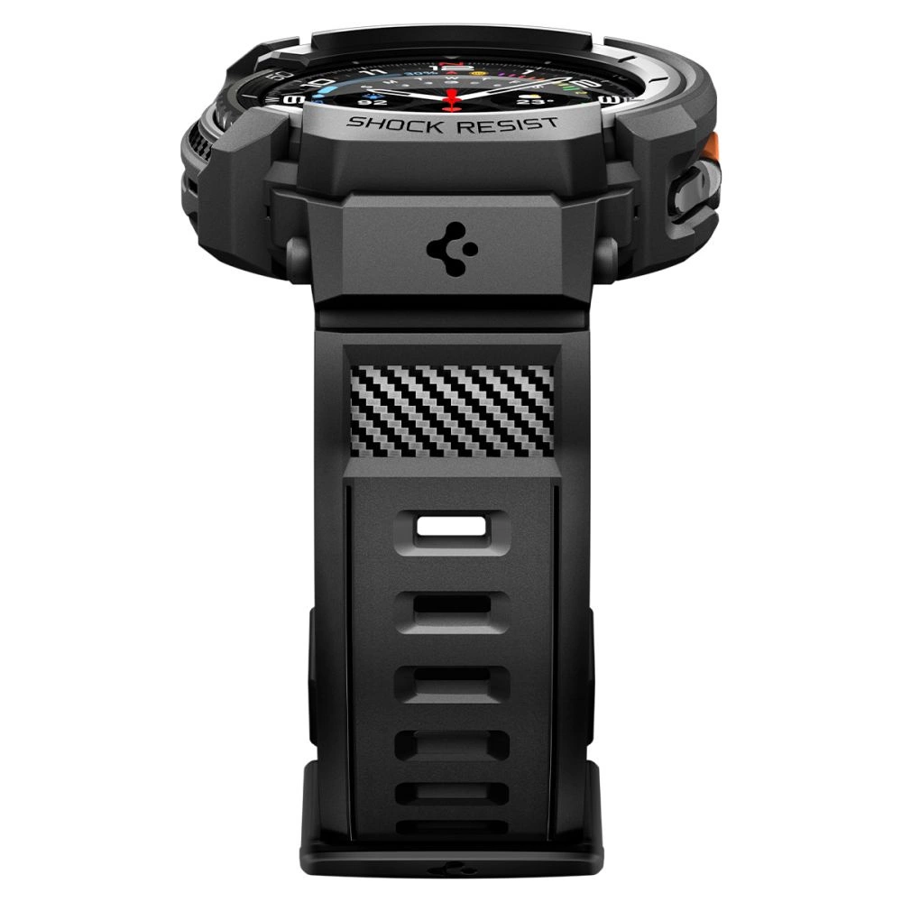 Spigen Rugged Armor Pro Strap for Samsung Galaxy Watch 8 Classic 46mm - Matte Blackeng