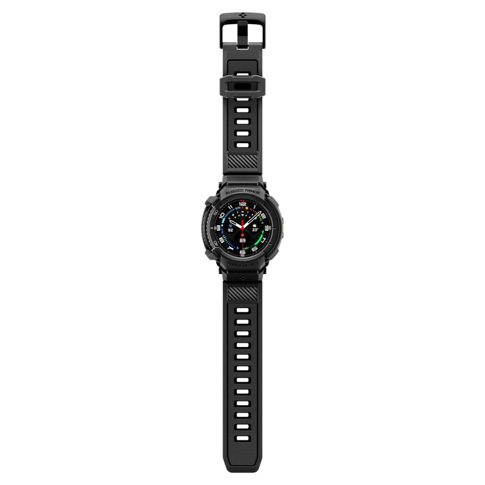 Spigen Rugged Armor Pro Strap for Samsung Galaxy Watch 8 Classic 46mm - Matte Blackeng