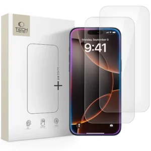 Tech-Protect Glass Fit+ 2-pack tempered glass for iPhone 17 Air - transparenteng