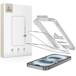 Tech-Protect Quick Set+ 2-pack tempered glass for iPhone 17 - blackeng