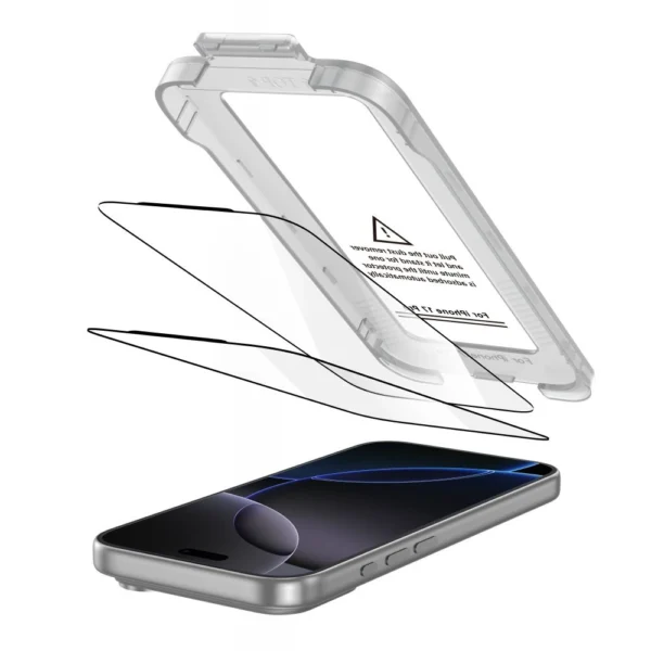 Tech-Protect Quick Set+ 2-pack tempered glass for iPhone 17 Pro - blackeng