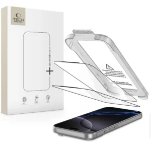 Tech-Protect Quick Set+ 2-pack tempered glass for iPhone 17 Pro Max - blackeng