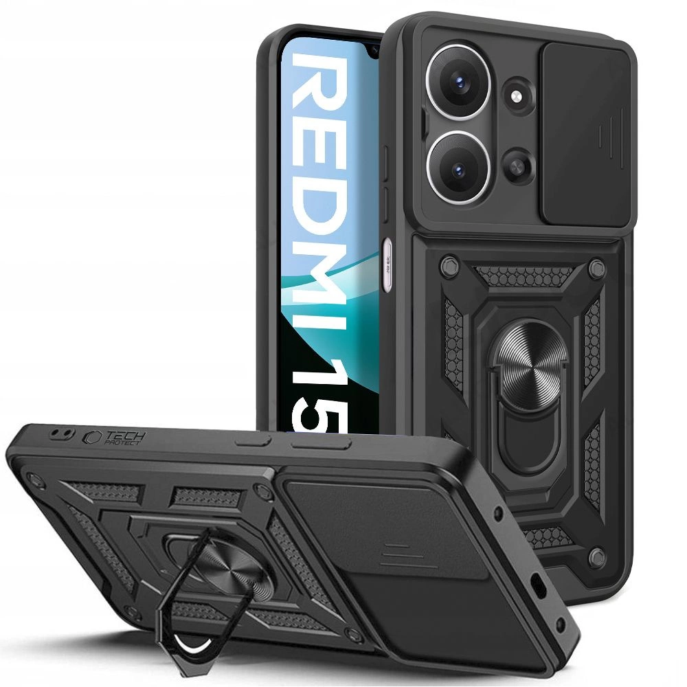 Tech-Protect CamShield Pro Case for Xiaomi Redmi 15C - Blackeng