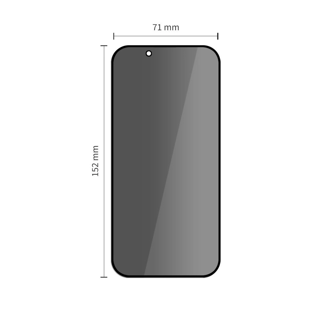 Tech-Protect Glass Spy+ 2-pack privacy glass for iPhone 17 Aireng