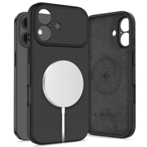 Tech-Protect Silicone MagSafe Case for iPhone 17 - Blackeng
