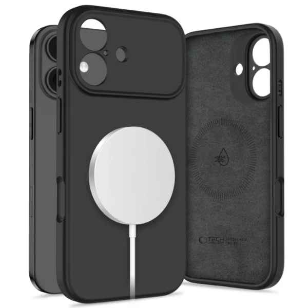 Tech-Protect Silicone MagSafe Case for iPhone 17 - Blackeng