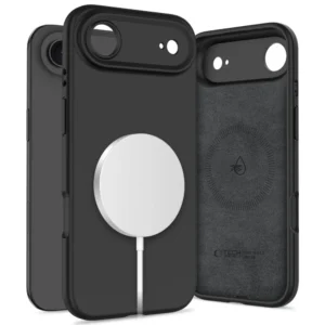 Tech-Protect Silicone MagSafe Case for iPhone 17 Air - Blackeng