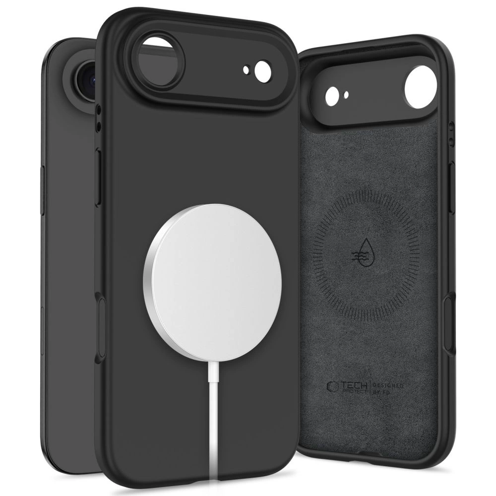 Tech-Protect Silicone MagSafe Case for iPhone 17 Air - Blackeng